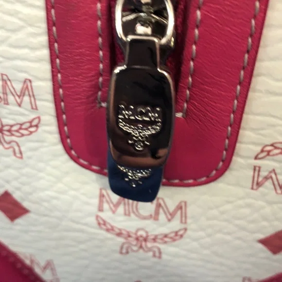 MCM Pink  and White Women's Satchel a few marks inside no smell - Picture 5 of 11